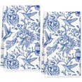 thumbnail image 1 of Juego de 2 paños de cocina AnyDesign Chinoiserie Floral, azul y blanco, 1 of 7