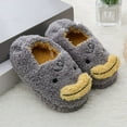 thumbnail image 2 of Bainana Warm Slippers For Little Boys Girls Cartoon Print Anti Slip Easy On Shoes Fashion Casual Toddler Kids Autumn Winter Indoor Wear Grey Size 8.5-9 Years, 2 of 6