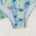 thumbnail image 6 of Wancir 3pcs Set Women Bikini with Cover Up Swimsuit Floral Print Bottom Knotted Front Top High Waisted Swimwear, 6 of 9
