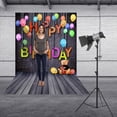 thumbnail image 4 of Decorativa Fondo de feliz cumpleaños mesa arte tela foto estudio pared telón de fondo familia Prop, 4 of 4