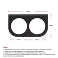 thumbnail image 4 of Yazoeia Gauge Pod Holder,Universal 52mm 2 Inch 2-Hole Dual Gauge Mounting Bracket Replacement Housing Pod,Car Dashboard Instrument Panel Shell (Silver) CJC912-188014, 4 of 7
