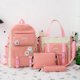 thumbnail image 1 of 5pcs Sets Harajuku Kawaii Kids School Backpack Cute Women's Bagpack Bookbag Laptop Bag For Teenage Girls Rucksack Students Bag, 1 of 4