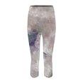 thumbnail image 6 of Bovemsi Yoga Pants For Women Tie Dyed Printed Leggings High Waist Cut Lightweight And Comfortable Solid Soft Sleepwear Capri Legging,M, 6 of 7