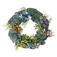 thumbnail image 2 of Veeogra Artificial Floral Front Door Wreath,16" Green Butterfly Wreath,Rustic Handmade Floral Decor,All Season Round Wreath,Indoor & Outdoor Decor,Wreaths For Front Door Outside,Housewarming Gift, 2 of 7