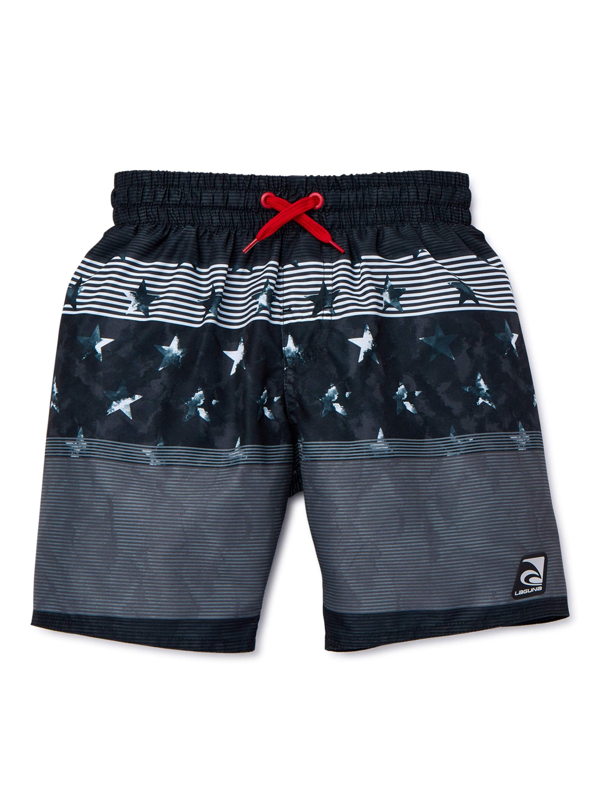 Laguna Boys Americana Swim Trunks with UPF 50+, Sizes 820