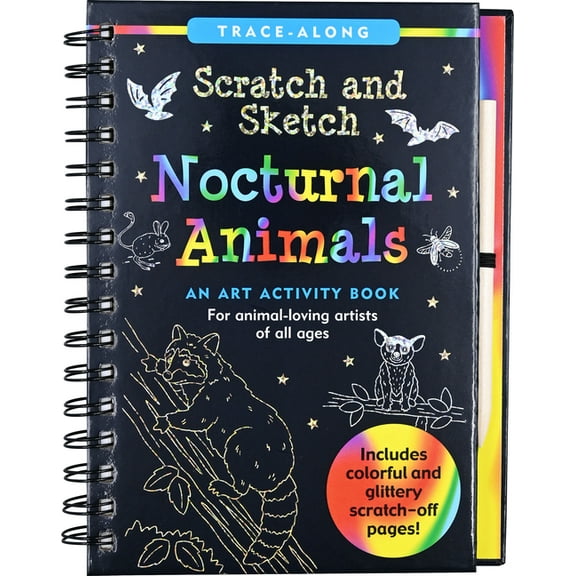 Scratch & Sketch Nocturnal Animals, (Spiral-Bound)