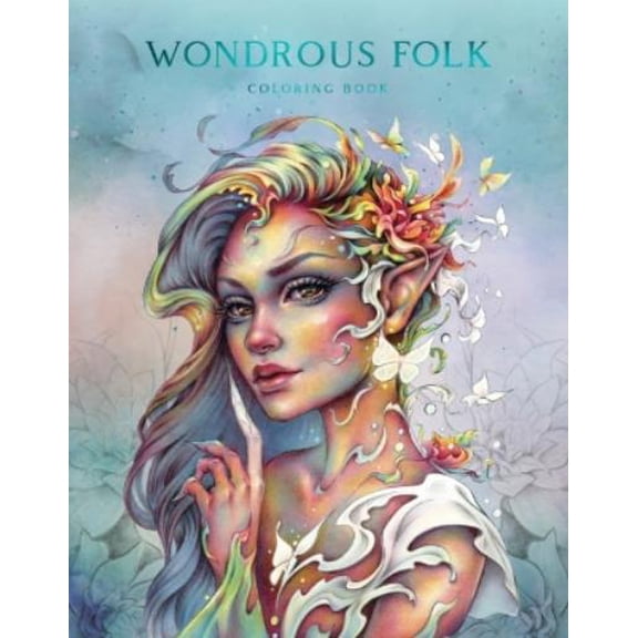 Christine Karron Wondrous Folk Coloring Book (Paperback)