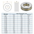 thumbnail image 2 of Uxcell F8-16M Miniature Thrust Ball Bearings 8x16x5mm Chrome Steel with Washers 10 Pack, 2 of 5