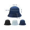 thumbnail image 6 of PULLIMORE 3PCS Denim Bucket Hat - Classic Unisex Sun Hat for All Seasons (3 Colors), 6 of 6