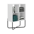 thumbnail image 2 of Techni Mobili Allure 2-Tier Modern Geometric Bookcase, White RTA-983BC-WHT, 2 of 11