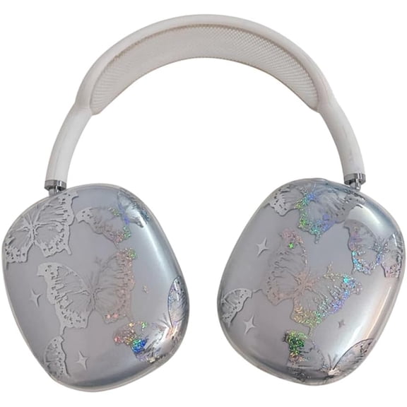 Case for Airpods Max Headphones,Creative Pattern Anti-Scratch Ear Pad Case Cover,Soft Headset Shell for Boys Girls (Butterfly)