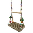 thumbnail image 1 of Estera de hierba marina para pájaros, juguete de columpio para pájaros, hamaca tejida hecha a mano de hierba , tumbona colgante para loro con Zulema Percha columpio para loro, 1 of 8
