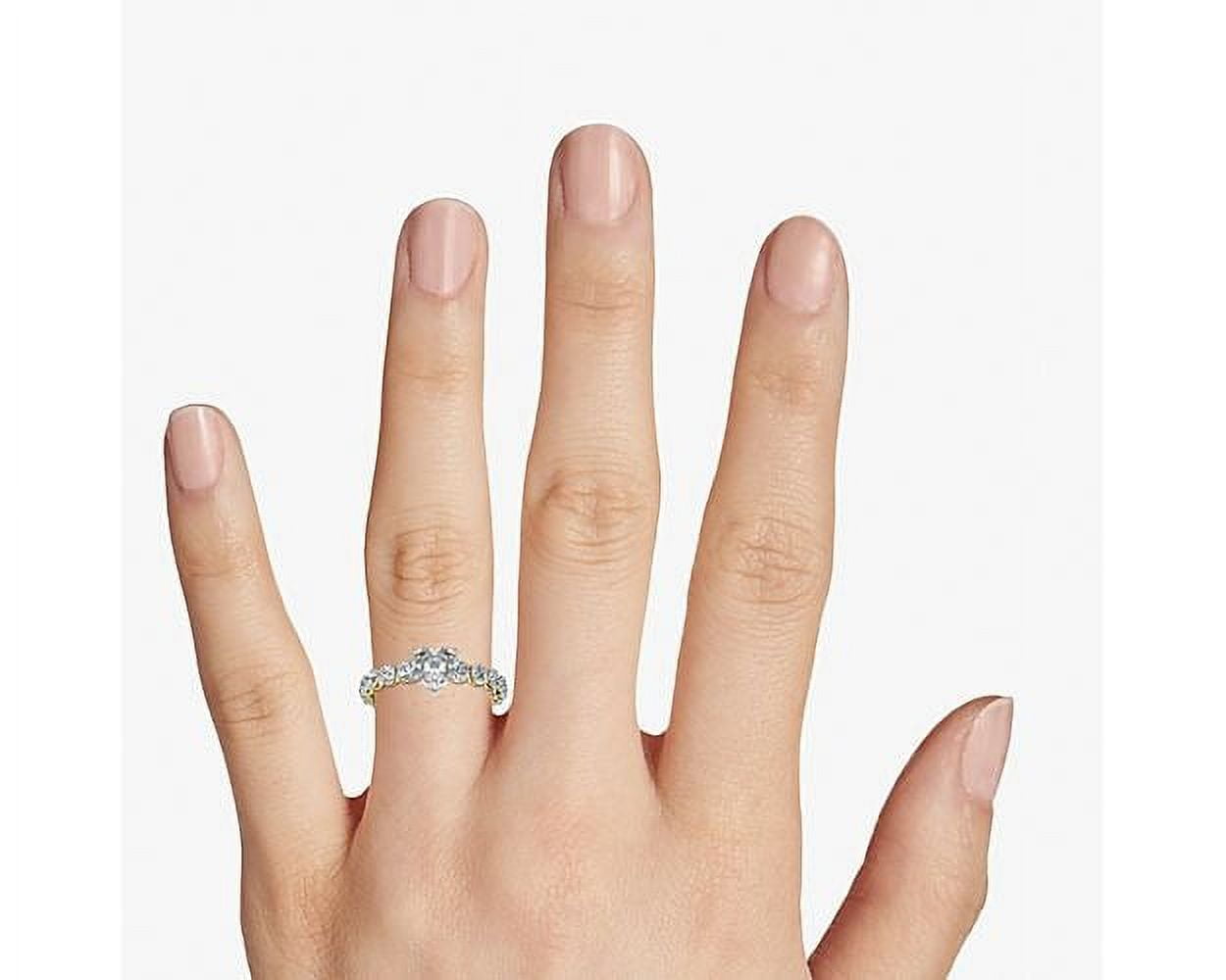 2.85 Ct Unique Heart Cut Moissanite Diamond (D/VVS1) Bridal Ring
