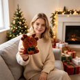 thumbnail image 2 of 2026 Christmas Home Party Decoration Christmas Stuffed Ornaments Cute Santa Snowman Reindeer Gingerbread Man Stuffed Dolls Holiday Decor Stuffed Figures For Xmas Tree Hanging Desktop Display, 2 of 6