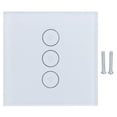thumbnail image 1 of Commutateur de Lumière Intelligent de Contrôle d'Application, Commutateur d'Éclairage de Mur Intelligent d'Eu 110-240V de Télécommande d'Application de Pôle Unique pour l'Appartement pour le Bureau Blanc, 1 of 8