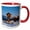 Red/White, variant on 3drose, Wetterstein Mountains, Mt Zugspitze, Cross, Bavaria - Eu10 Mzw0037 - Martin Zwick, 11oz Mug