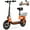 Orange, variant on SISIGAD Electric Scooter with Seat, 650W Motor up to 19 Mph and 20 Miles Long Range, Commuter Electric Scooter for Adults, Large Basket