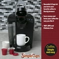 thumbnail image 2 of Reusable Coffee K-cups(Set of 2) with Disposable filters compatible with Keurig, Pod & other single use Brewers - 2 Cups with 50 Filters - Use Your Own Coffee - Reuse or Dispose of your K Cups, 2 of 5