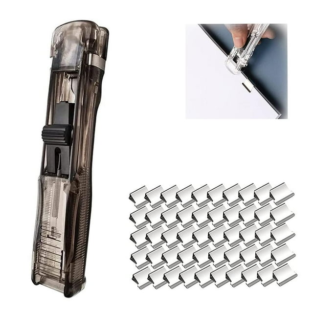 Oubit Transparent Acrylic Stapler,Transparent Acrylic Stapler Mini Mini Push Stapler Set Office Home School Supplies Exceptional Craftsmanship