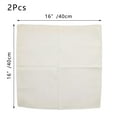 thumbnail image 2 of 4Pcs Men's Pocket Squares Handkerchiefs Solid Color Cotton for Wedding Party 16 x 16 inch Yellow, 2 of 6