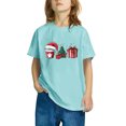 thumbnail image 4 of GERsome Toddler Crew Neck Shirts, Boys Girls Christmas Tree Tshirt Xmas Graphic Short Sleeve Cotton Tops Holiday Outfit, Sizes 3-10 Years, 1-Pack, 4 of 4