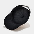 thumbnail image 7 of MKKAS Women's Straw Baseball Cap Hat Natural Beachy Bohemian Woven Paper Straw Breathable Adjustable Hat for Summer Sun Protection, Black, Baseball Cap Hat, Women's, Straw, 7 of 7