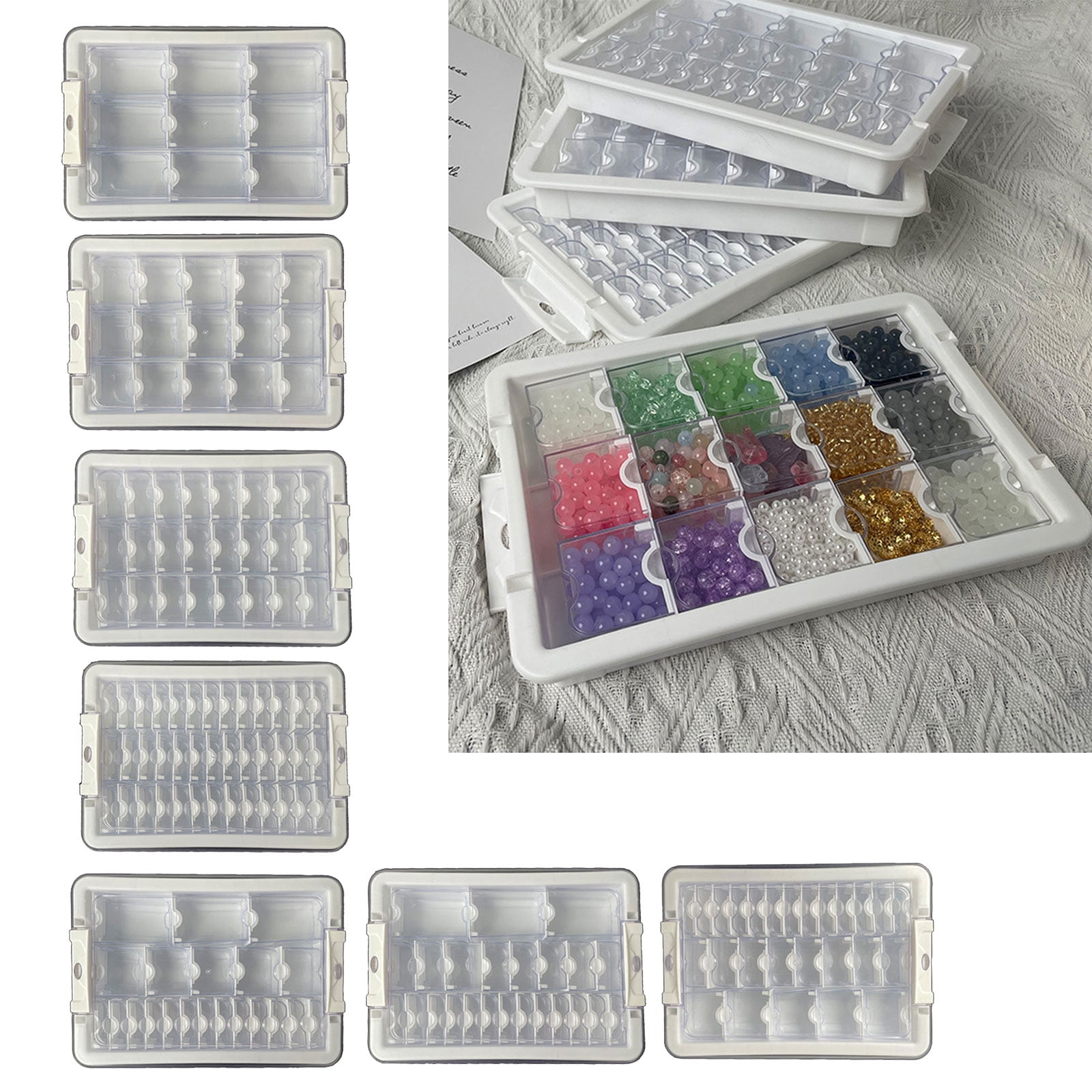 Fashionable Bead Divider Case Home Decoration with Tight Closure for Weaving and Crafting Projects