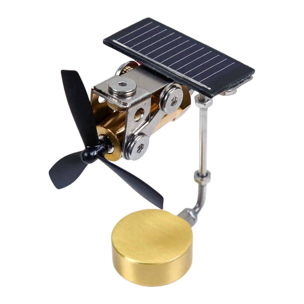 Ventilador Solar para Salpicadero de Coche, Decoración para Fiesta, Estantería de Metal.