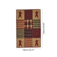 thumbnail image 3 of Gallickan Independence Day Star Plaid Print Flannel Blanket B 39x59in, Patriotic Throw Blanket, 1pc, 3 of 6