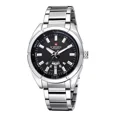 thumbnail image 1 of Reloj De Negocios Naviforce Para Hombre De Acero Inoxidable Correa Plateado Bisel Negro Fondo Plateado, 1 of 3