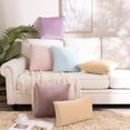 thumbnail image 7 of Pack of 2 Pillow Covers Square Decorative Cushion Covers for Bed Couch Sofa Bench,Light Gold, 7 of 7