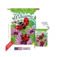 thumbnail image 1 of Breeze Decor 04071 Welcome Ladybug 2-Sided Vertical Impression House Flag - 28 x 40 in., 1 of 1