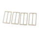 thumbnail image 3 of 4 hebillas de rodillo de triple deslizamiento con barra deslizante de metal de 38 mm para correas de bolsos Plata, 3 of 6