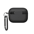 thumbnail image 5 of Zsou AirPods Pro Generation 1 & 2 Protective Silicone Case with Carabiner and Multi-Function Cleaning Tool, Black, 5 of 8