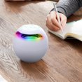 thumbnail image 4 of Miulika Mini Portable Home Bluetooth Speaker Rechargeable Alarm Clock Subwoofer White A, 4 of 9