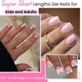 thumbnail image 2 of 600 count Extra Short XXS Square  Tips, Clear Press  Nails for  Women Small Short Petite  Beds, 12 Sizes DIY Salon  Manicure  Extension, 2 of 6