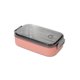 thumbnail image 1 of Wosthever Fiambrera de PP de acero inoxidable, contenedor de almacenamiento aislado de alimentos, cajas para horno microondas Bento escolar, Cocina y Comedor Capa única rosa, 1 of 6