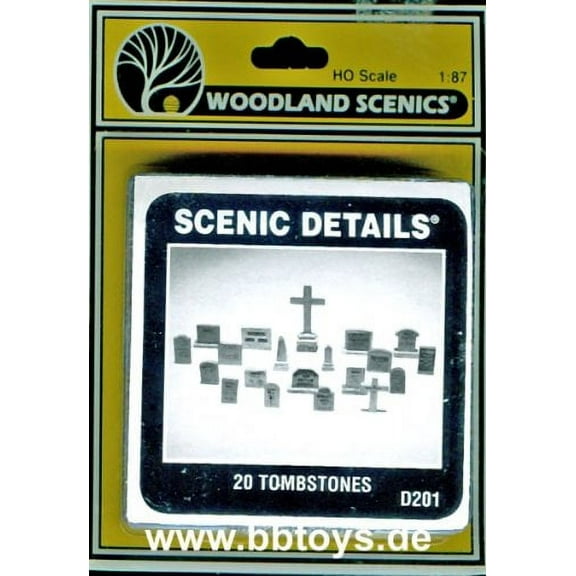 Woodland Scenics Ho Scale Scenic Details 20 Tombstones