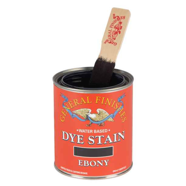 General Finishes, Water Based Dye, Ebony, Qt