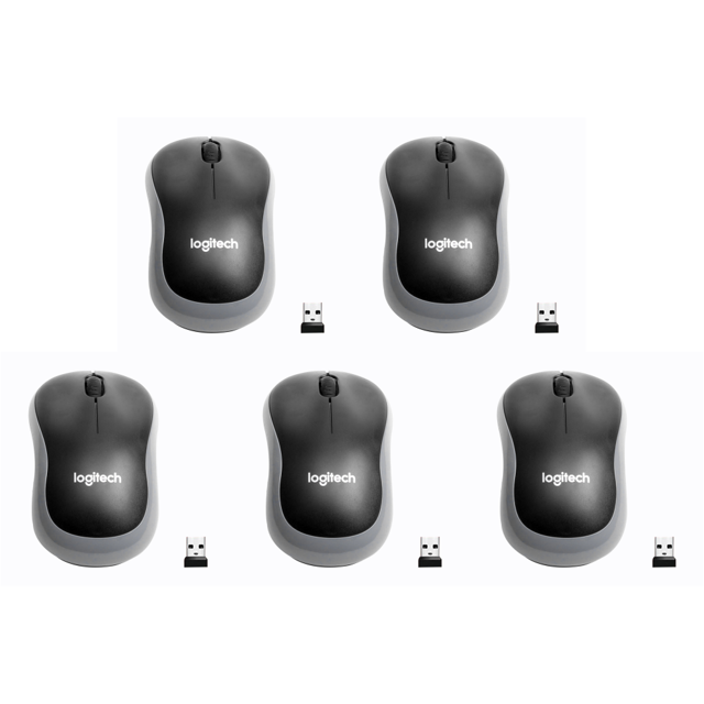 Mini Ratón Inalámbrico M185 Óptico 3 Botones para Windows/Mac OS/Linux