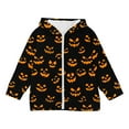 thumbnail image 5 of Zwiiyzr Toddler Kids Boys Girls Halloween Full Zip Hoodie Sweatshirt Jacket Print Long Sleeve Pocket Zipper Hoodies Casual Coat Top for 4-12 Years Camouflage, 5 of 6