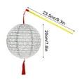 thumbnail image 2 of Xecvkr Chinese Paper Lantern LED Hanging Hollow Out Asian Japanese Lamp Tassel Cane Walking Stick Decor Party 1 Set, 2 of 5