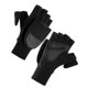thumbnail image 3 of Guantes de invierno de lana para hombre, gruesos y cálidos, de punto, con medio dedo y muñequera, para entrenamiento deportivo al aire libre, suministros para montar a caballo (negro, talla M), 3 of 7