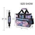 thumbnail image 3 of FORMRS Insulated Cooler Bag 24 Cans Capacity Soft Leakproof Lunch Box with Side Pockets, Pink Marble Pattern, 3 of 7