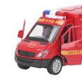 thumbnail image 3 of Camión de bomberos, modelo de coche de simulación, sonido innovador y luces, camión de bomberos, juguete extraíble para niños, colección de regalos, 3 of 8