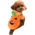 thumbnail image 2 of Dog Cat Halloween Pumpkin Costume Pet Cosplay Outfits Clothes Fleece Hoodie Sweater Coat Halloween Costumes for Dogs Puppy Cats, 2 of 7