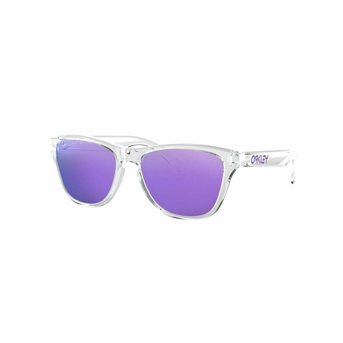 punktum Parasit Gade Oakley OJ9006-03 Frogskins XS Polished Clear Square Violet Iridium Youth  Fit Sunglasses - Walmart.com