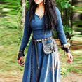 thumbnail image 4 of Medieval Dress Women Long Sleeve Maxi Robe Vintage Fairy Elven Dress Renaissance Celtic Viking Gothic Clothing Fantasy Ball Gown, 4 of 4