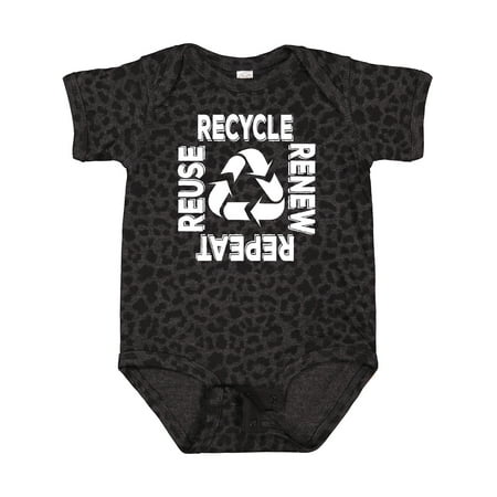 

Inktastic Recycle Renew Reuse Repeat Earth Day Boys or Girls Baby Bodysuit