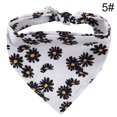 thumbnail image 2 of Dog Triangle Bandana Animal Patterned Cotton Daisy Dog Bandana Dog Triangle Bib, 2 of 10